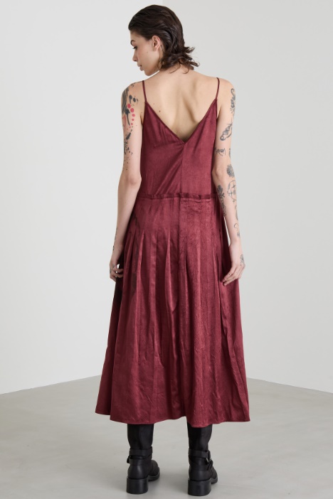 Abito in raso con stampa