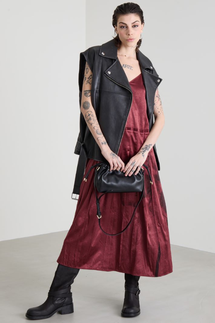 Printed satin dress Intrend