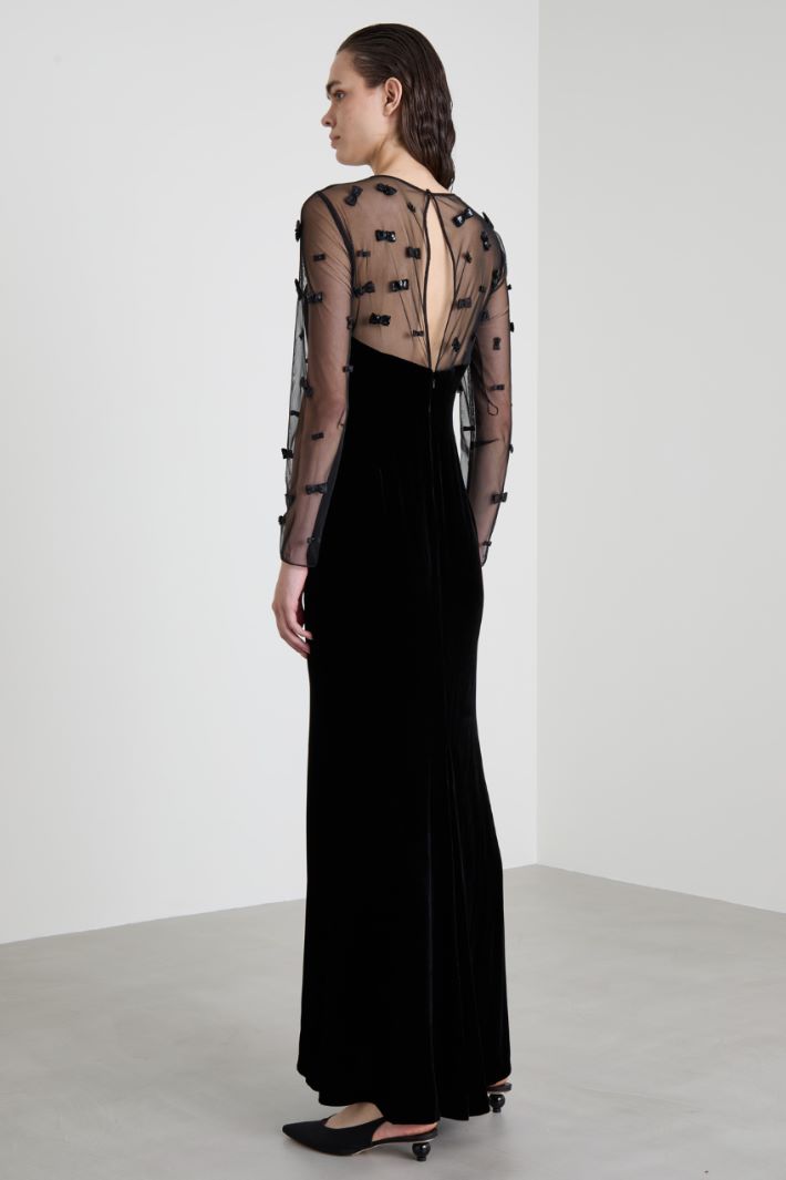 Long velvet dress Intrend - 3