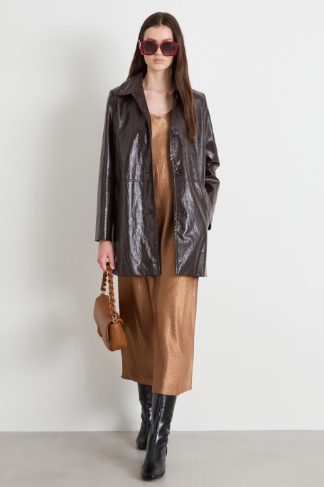 Slip dress effetto stropicciato Intrend