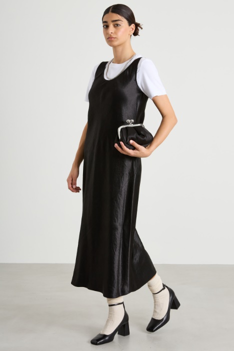 Slip dress effetto stropicciato Intrend