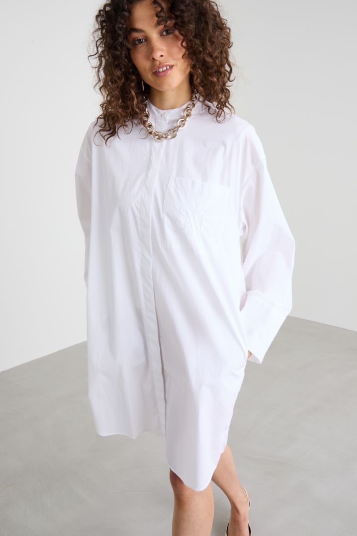 Vestido camisero de popelina Intrend - 2