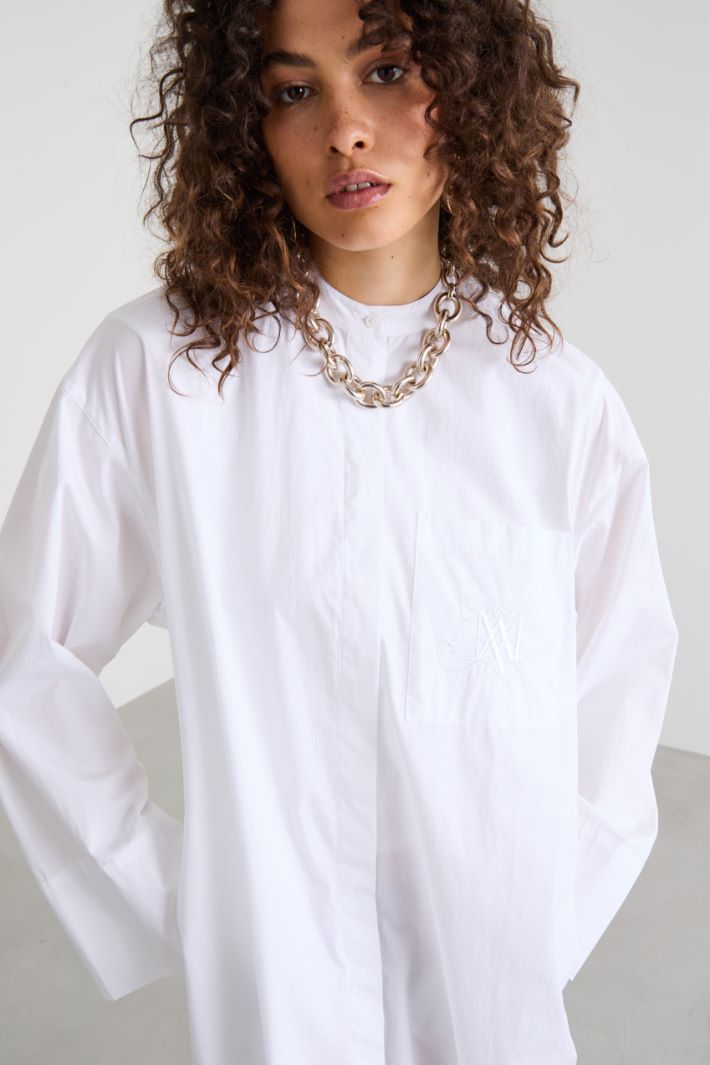 Vestido camisero de popelina Intrend - 4