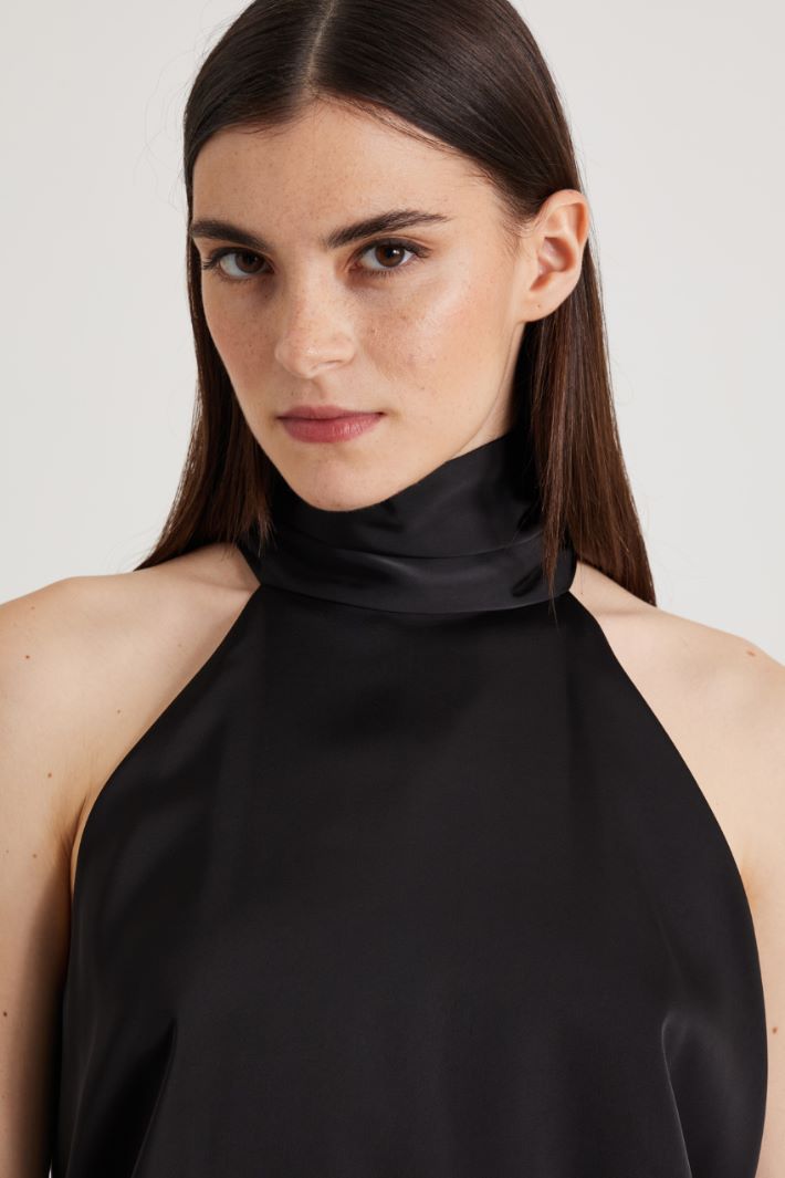 Satin and velvet dress Intrend - 4