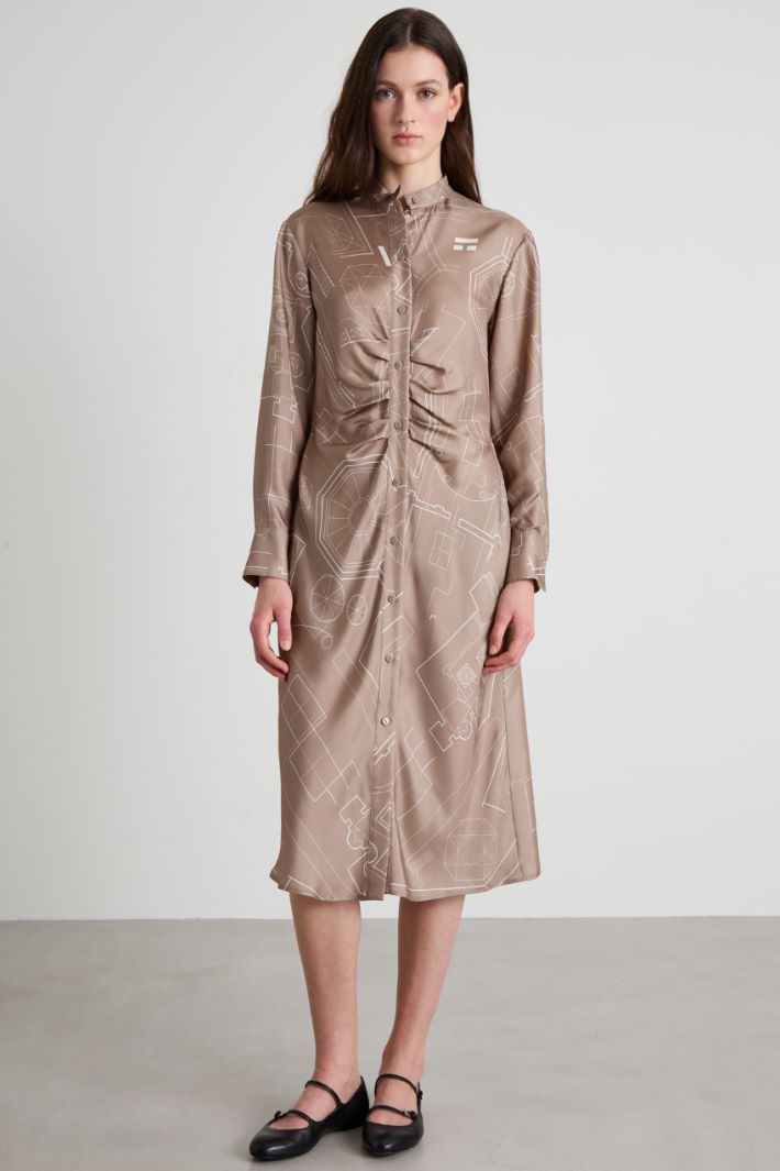Silk twill dress Intrend - 2