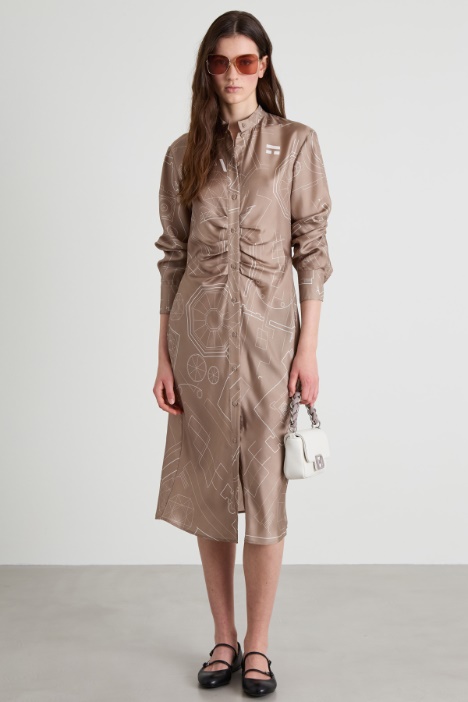 Silk twill dress Intrend