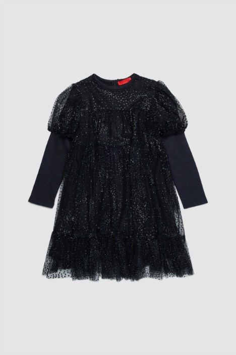 Vestido con tul brillante Intrend