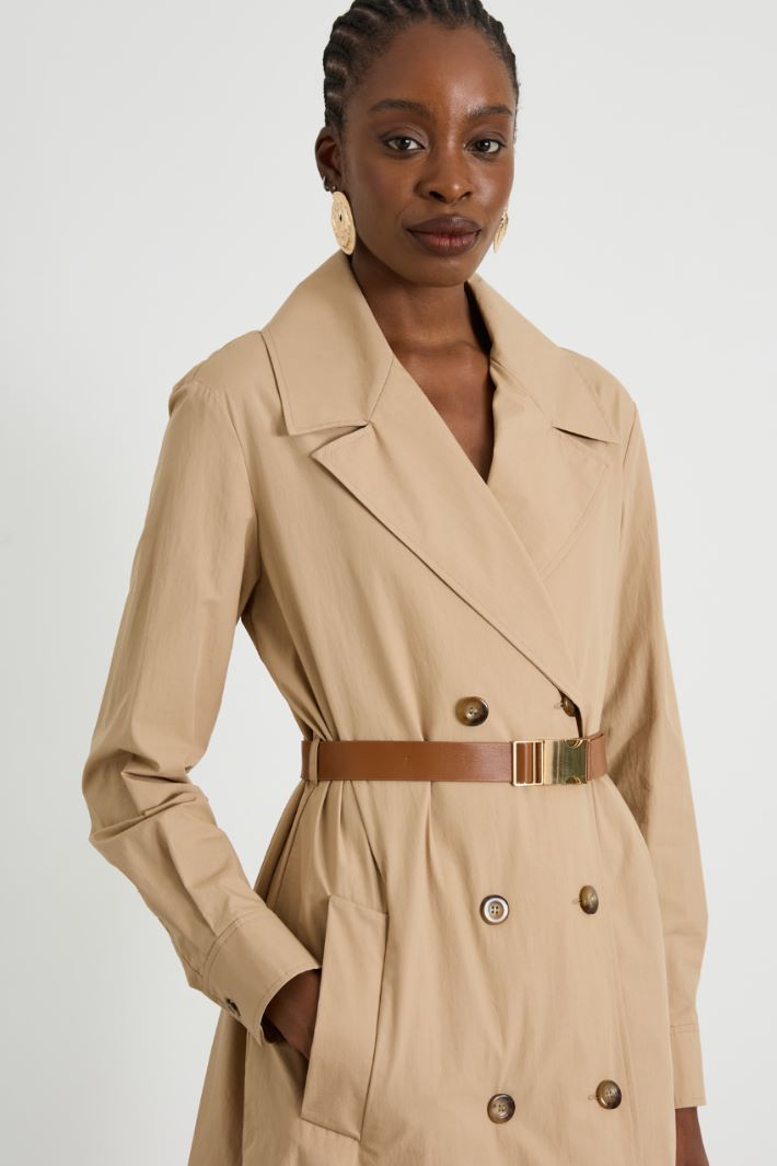 Abito stile trench in popeline Intrend - 4