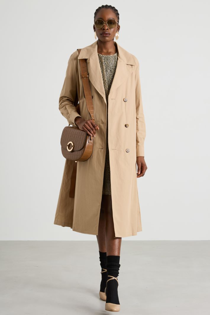 Abito stile trench in popeline Intrend