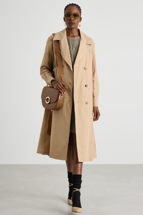 Abito stile trench in popeline Intrend