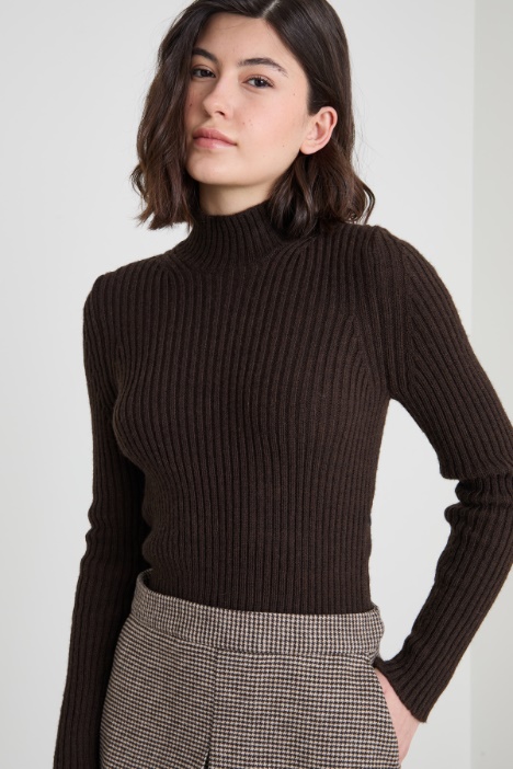 Abito in maglia e flanella