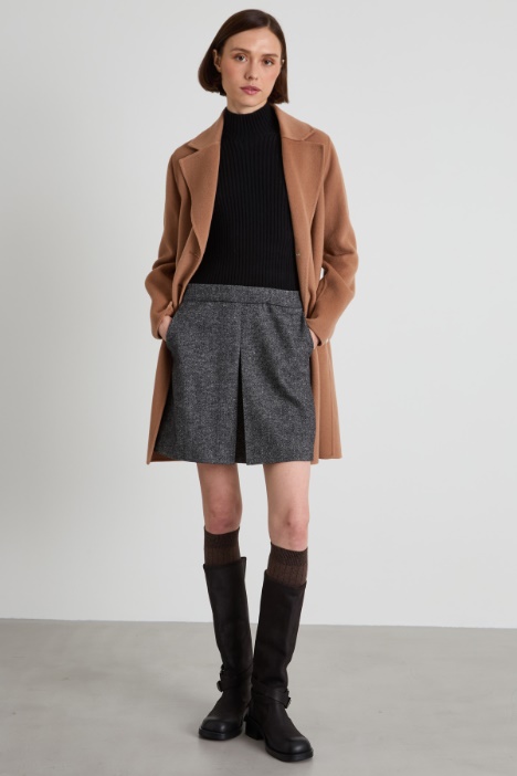 Flannel and knit dress Intrend