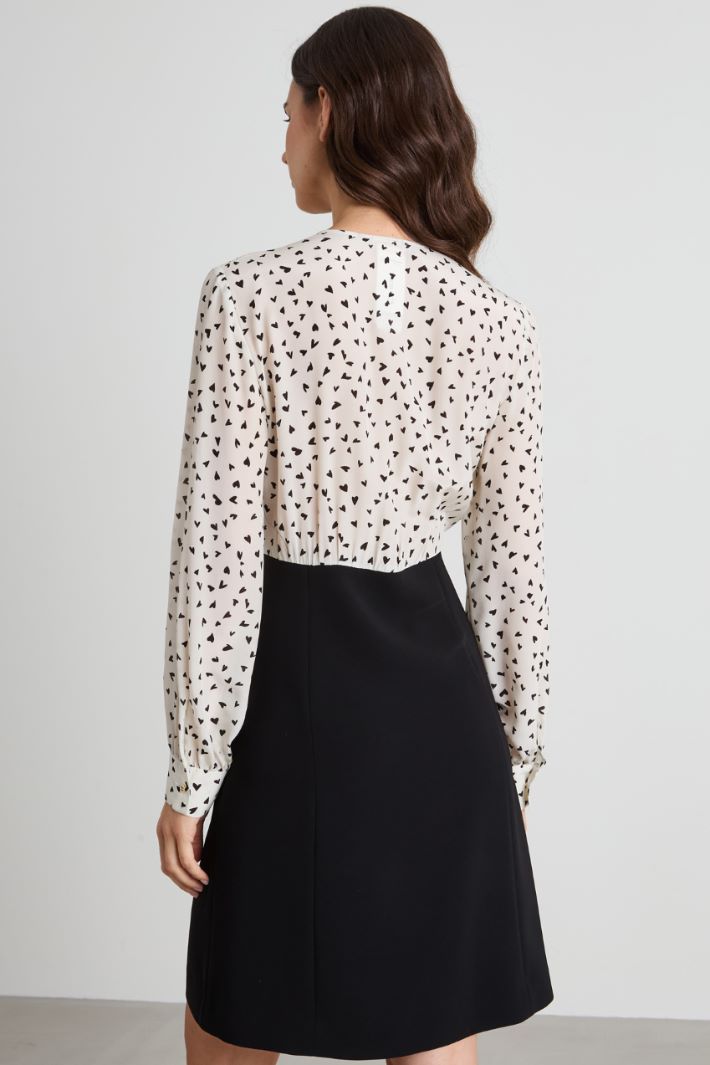 Crepe and cady dress Intrend - 3