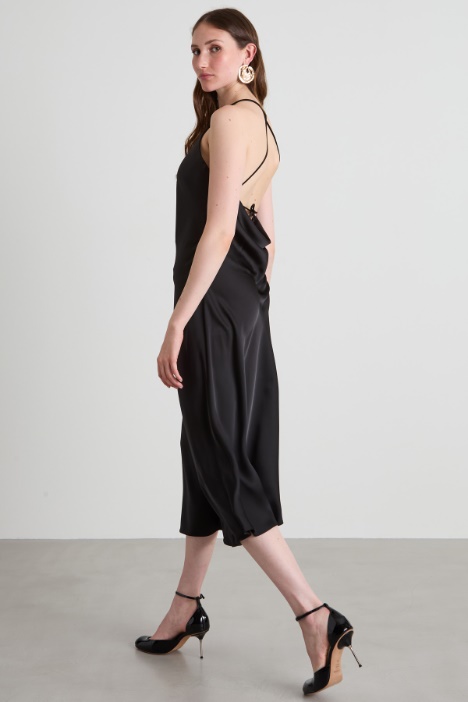 Vestido slip de satén