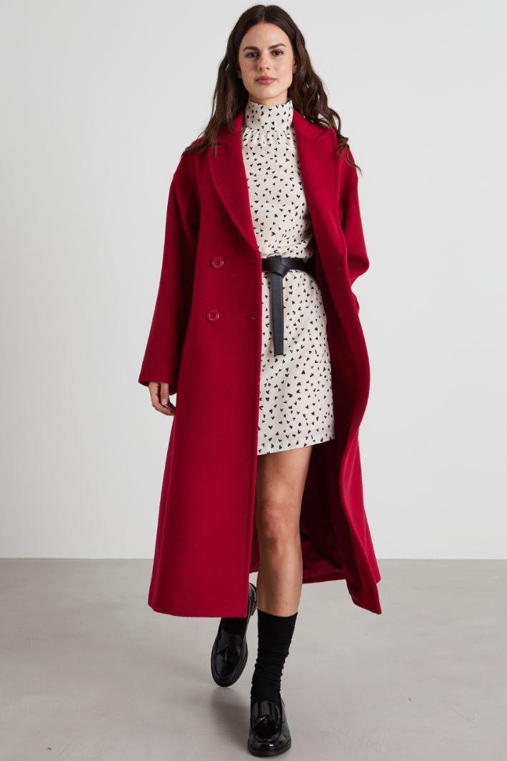 Vestido de seda estampada Intrend