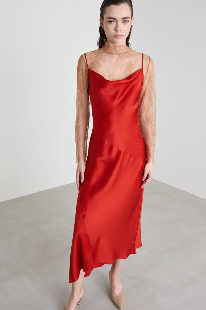 Asymmetrical slip dress Intrend - 2
