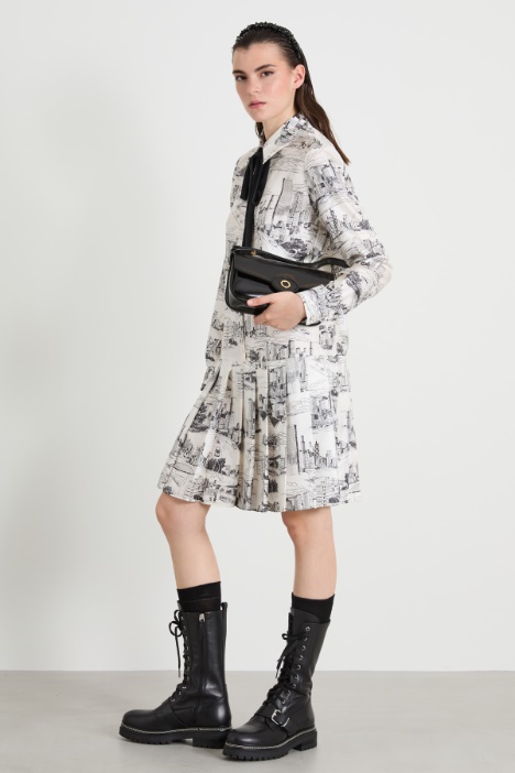 Shirt dress with tie Intrend