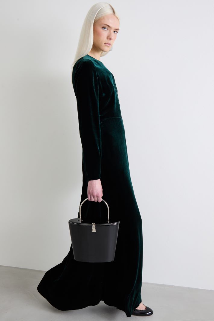Long velvet dress Intrend - 2