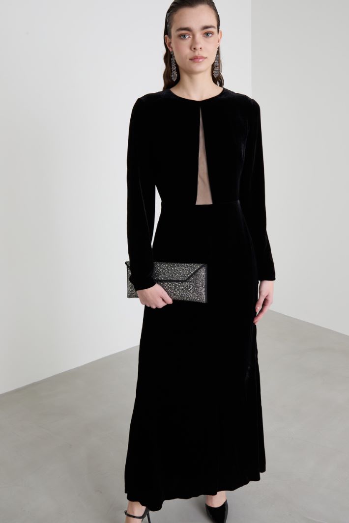 Long velvet dress Intrend - 2