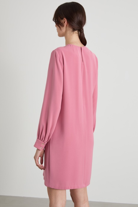 Abito corto a tunica in cady