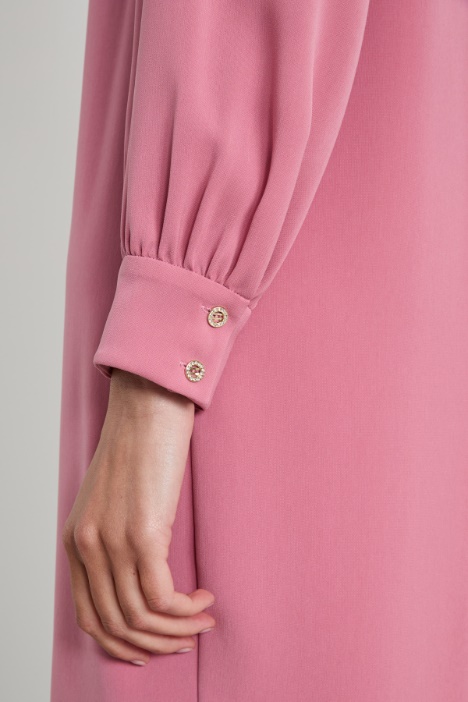 Abito corto a tunica in cady