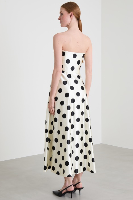 Abito bustier in duchesse