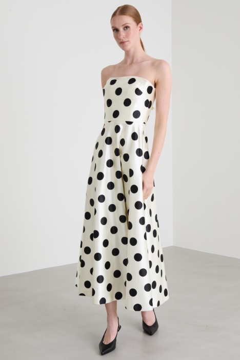 Abito bustier in duchesse