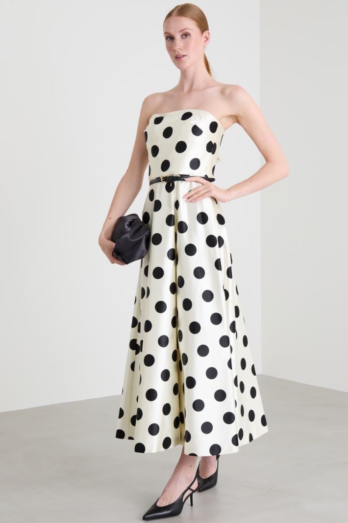 Abito bustier in duchesse Intrend