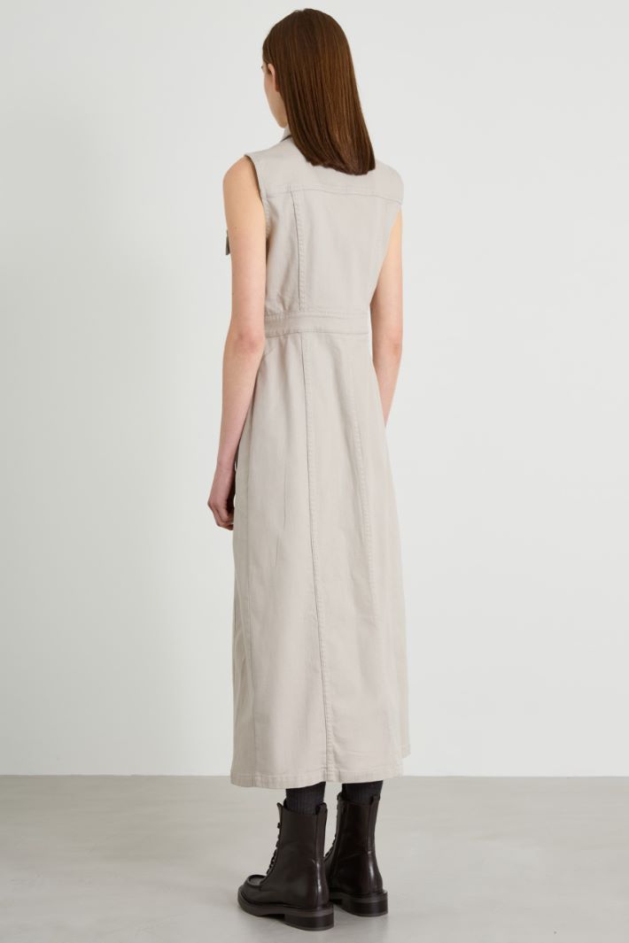 Cotton drill shirt dress Intrend - 3