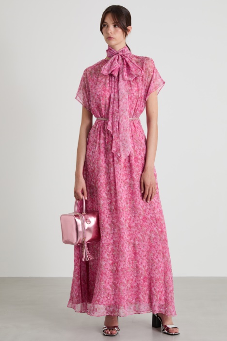 Flared georgette dress Intrend