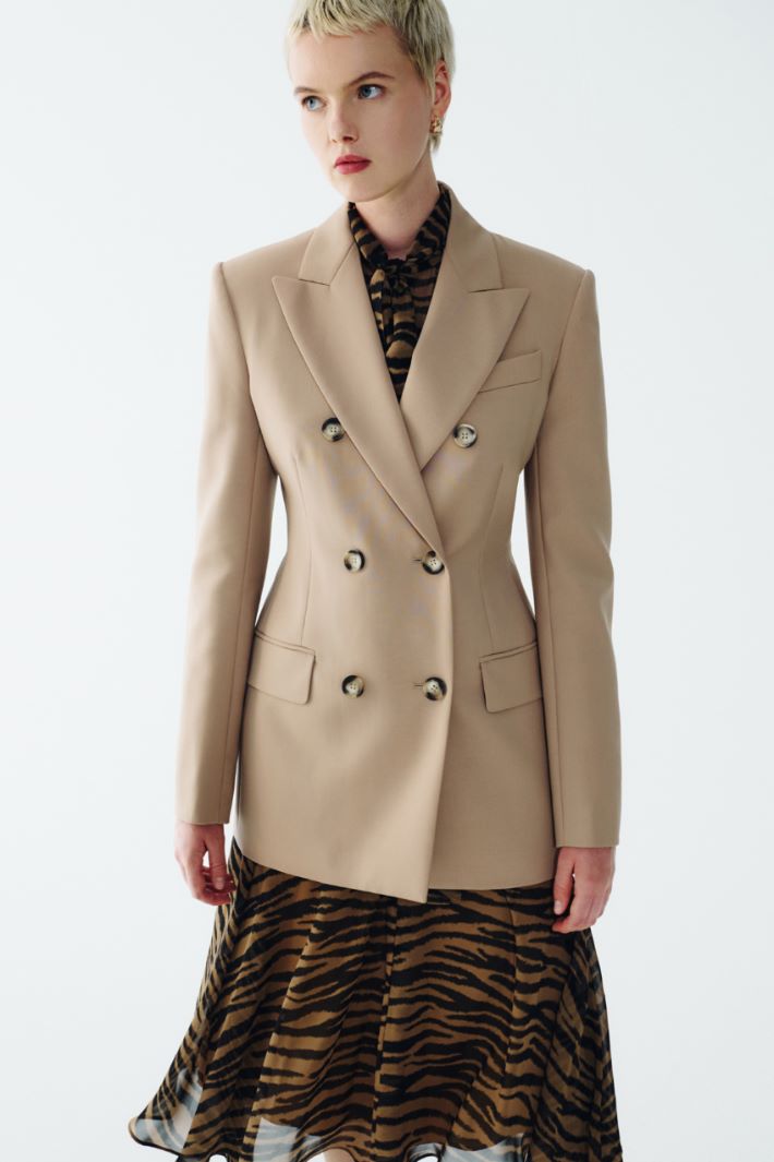 Shirt dress in printed silk Intrend - 6