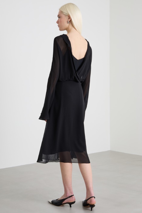 Abito in georgette di seta