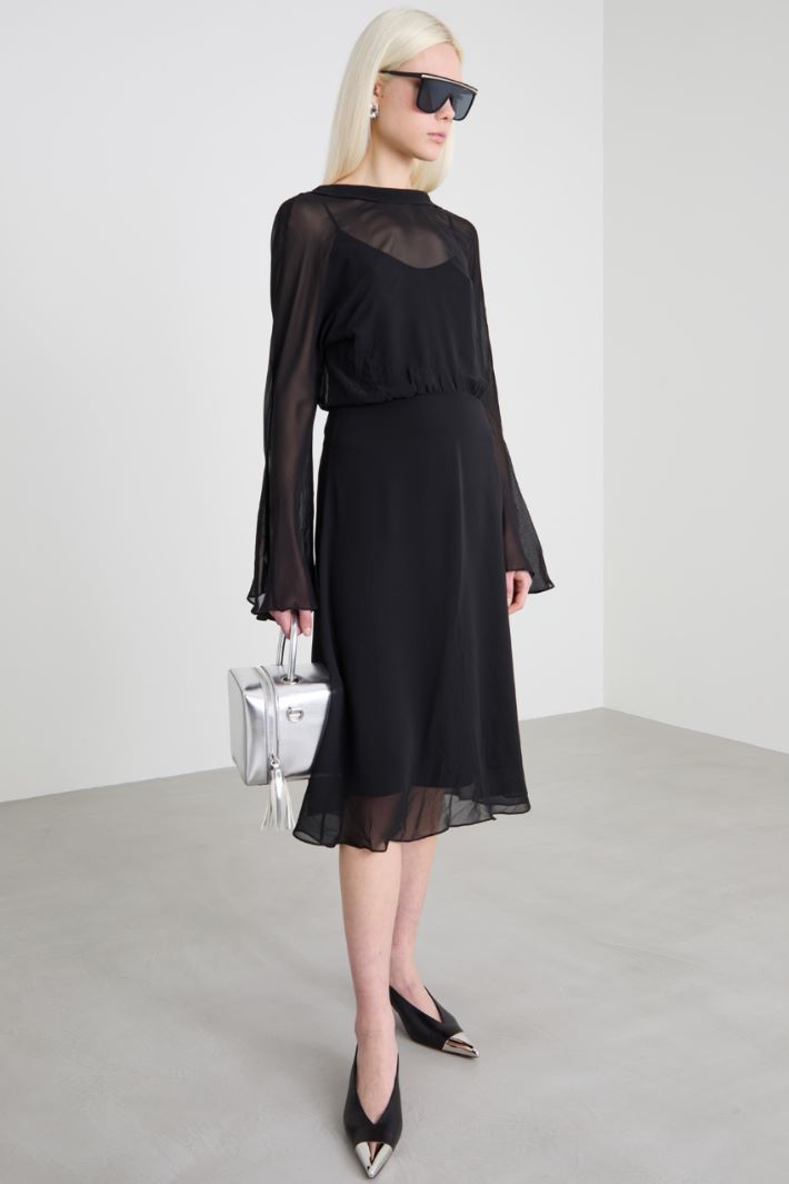 Abito in georgette di seta Intrend - 2