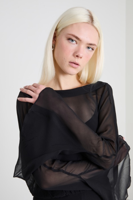 Abito in georgette di seta