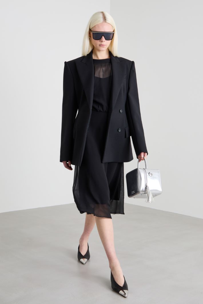 Abito in georgette di seta Intrend
