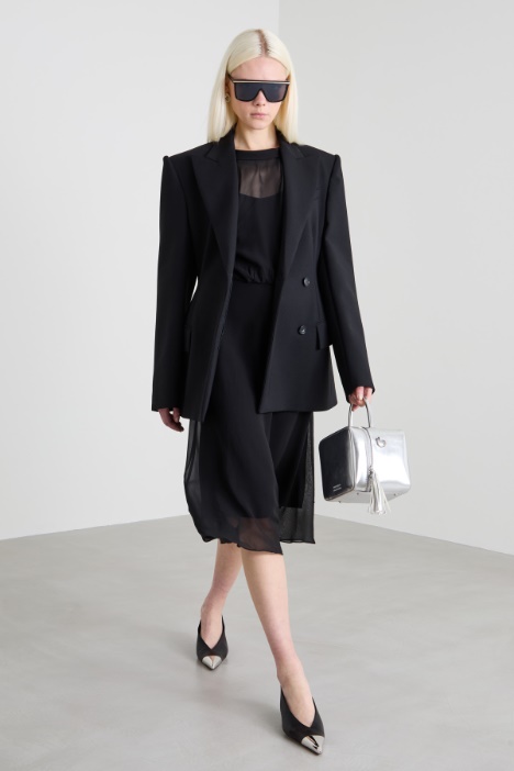 Abito in georgette di seta Intrend