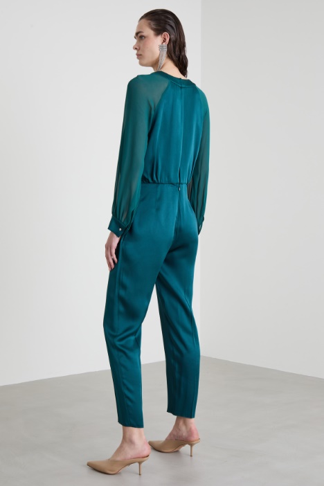 Tuta con maniche in georgette