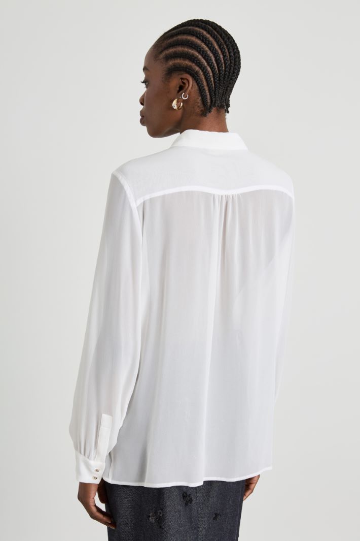Silk georgette shirt Intrend - 2