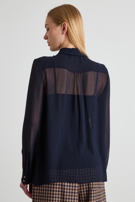 Camicia in georgette di seta