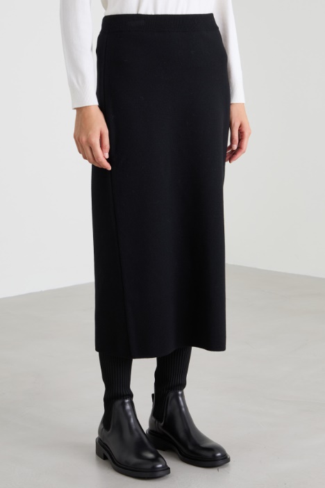 Gonna a tubino in maglia