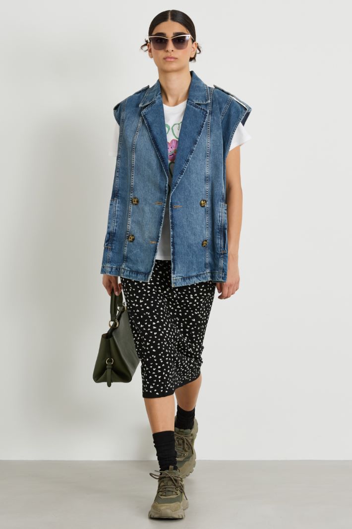 Gonna in viscosa jacquard