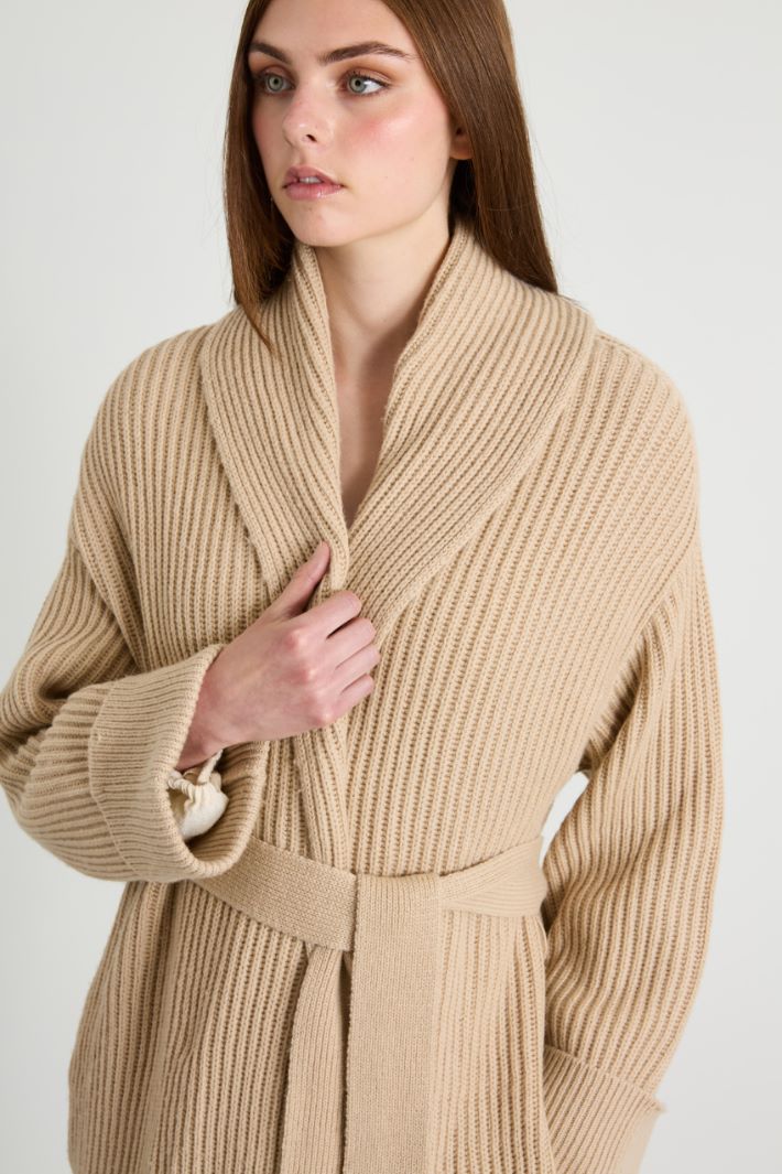 Rib-knit jacket Intrend - 4