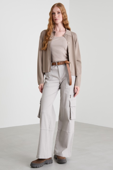 Crepe yarn jacket Intrend