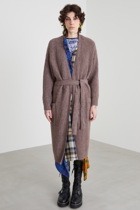 Long ribbed cardigan Intrend