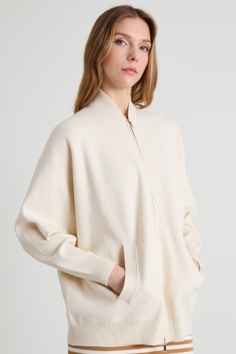Knit bomber jacket Intrend