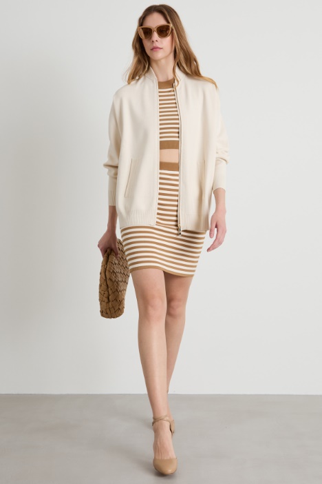 Knit bomber jacket Intrend