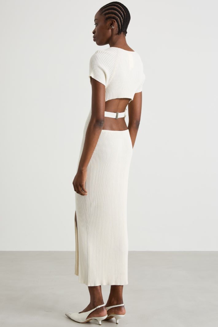 Rib-knit dress Intrend - 3