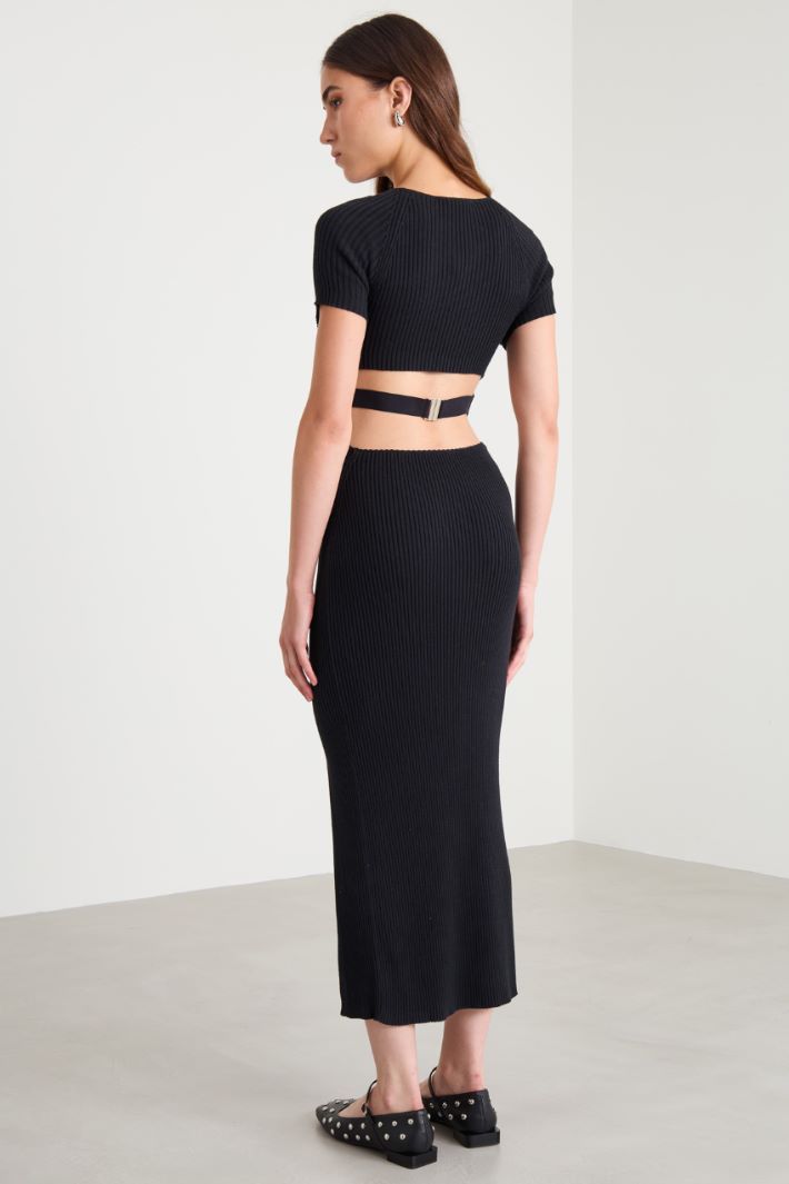 Rib-knit dress Intrend - 3