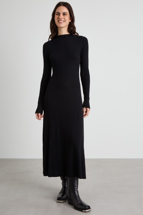 Abito in maglia a coste