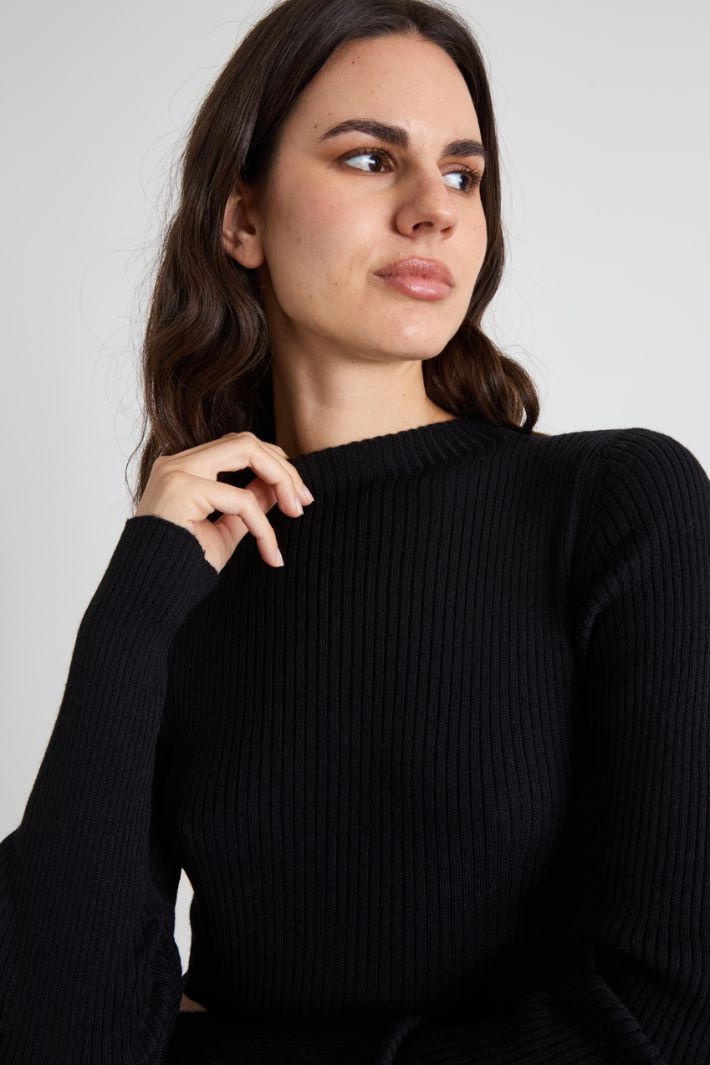 Rib-knit dress Intrend - 4
